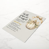 Modernes Gold-Brautparty | Weihnachtsschmuck Folieneinladung (Gedreht)