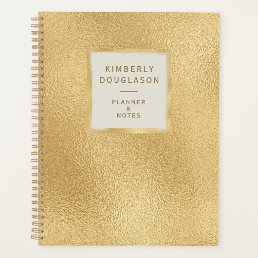 Modernes Gold Brush Gerahmt Planer (Vorderseite)