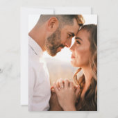 Modernes Gold Burgundy Agate Foto Wedding Einladung (Rückseite)