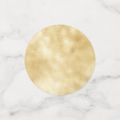 Modernes Gold Calligrafy Foto Roter Abschluss Konfetti (Klein Vorderseite)