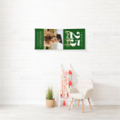 Modernes Gold Calligraphy Foto Green Abschluss Banner (Insitu)