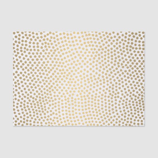 Modernes Gold Confetti Tissue Paper Seidenpapier (Vorderseite)