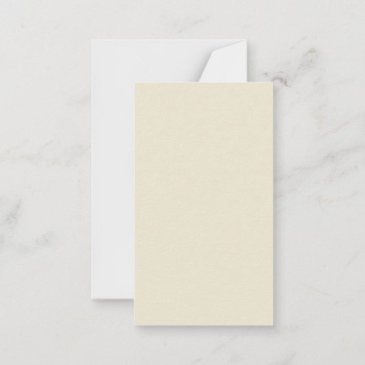 Modernes Gold & Creme Gerahmte Hochzeit Rett-The-D Mitteilungskarte (Rückseite)