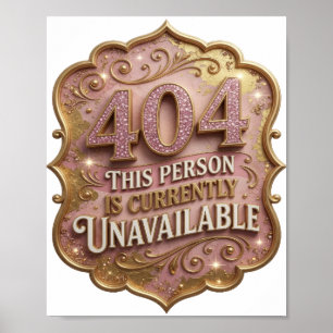 Modernes Gold DIESE PERSON IST ZURZEIT NICHT VERFÜ Poster