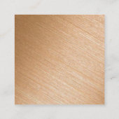 Modernes Gold Foil Foto Save the Date Begleitkarte (Rückseite)