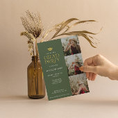 Modernes Gold Foil Grad Party 4 Foto Einladung