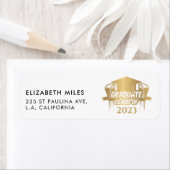 Modernes Gold Foil Stilvolles Graduate | ABSCHLUSS (Insitu)