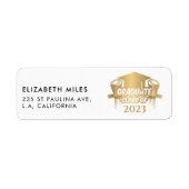 Modernes Gold Foil Stilvolles Graduate | ABSCHLUSS (Vorne)