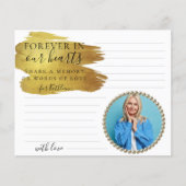 Modernes Gold-Foto: Gedächtnisbeerdigung (Vorderseite)