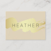 Modernes Gold gegossen Visitenkarte (Vorderseite)