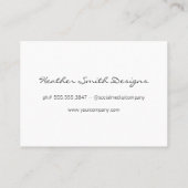 Modernes Gold gegossen Visitenkarte (Rückseite)