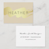 Modernes Gold gegossen Visitenkarte (Vorne/Hinten)