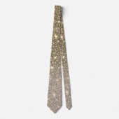 Modernes Gold Glitzer Glitzern-Geschenk Krawatte (Vorderseite)