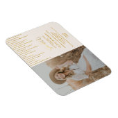 Modernes Gold Glitzer Grad Party Foto Einladung M Magnet (Rechte Seite)