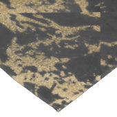 Modernes Gold Glitzer Schwarzes Marmor Tischdecke (Schrägansicht)