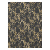 Modernes Gold Glitzer Schwarzes Marmor Tischdecke (Vorderseite)