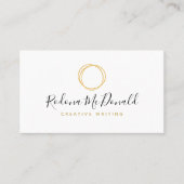 Modernes Gold Glitzer Scribble Visitenkarte (Vorderseite)