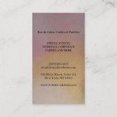 Modernes Gold Glitzer Whisk Bäckerei Visitenkarte (Rückseite)