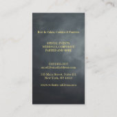 Modernes Gold Glitzer Whisk Bäckerei Visitenkarte (Rückseite)