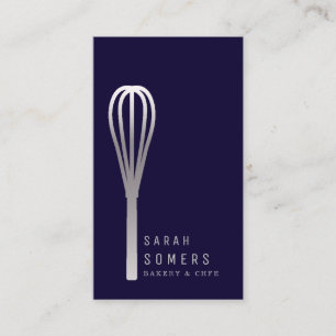 Modernes Gold Glitzer Whisk Bäckerei Visitenkarte