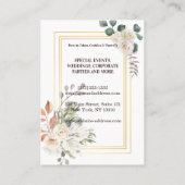 Modernes Gold Glitzer Whisk Bäckerei Visitenkarte (Rückseite)