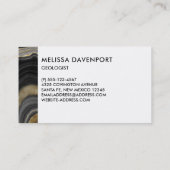 Modernes Gold & Gray Agate Geode Gemstone Visitenkarte (Rückseite)