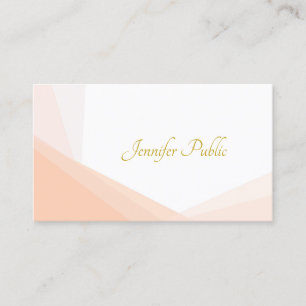 Modernes Gold Handschrift Name Beruflich Elegant Visitenkarte