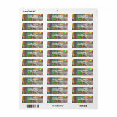 Modernes Gold Holographic Return-Address-Label (Vorne)