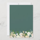 Modernes Gold Ivory Green Floral Foto Save the Dat Date (Rückseite)
