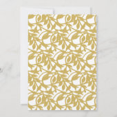 Modernes Gold-Leaf-12x18Hochzeitseinladung Einladung (Rückseite)