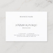 Modernes Gold Look Berufliche Vorlage Elegant Visitenkarte (Rückseite)