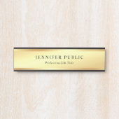 Modernes Gold Look Glamour Template ausgefeilt Türschild (Vorderseite )