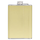 Modernes Gold Luxuriöses Blumenwasser-Farbverlauf Flachmann (Rückseite)