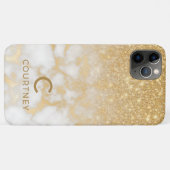 Modernes Gold-Marmor Case-Mate iPhone Hülle (Rückseite (Horizontal))