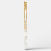 Modernes Gold-Marmor Case-Mate iPhone Hülle (Rückseite / Links)