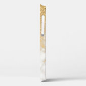 Modernes Gold-Marmor Case-Mate iPhone Hülle (Rückseite / Links)