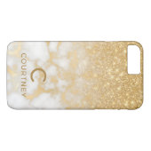 Modernes Gold-Marmor Case-Mate iPhone Hülle (Rückseite (Horizontal))