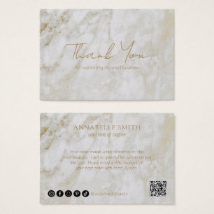 Modernes Gold Marmor Elegantes Business Vielen Dan
