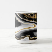 Modernes Gold-Marmorgemälde ästhetisch Kaffeetasse (Mittel)