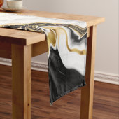 Modernes Gold-Marmorgemälde ästhetisch Kurzer Tischläufer (Beispiel)