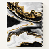 Modernes Gold-Marmorgemälde ästhetisch Notizblock (Rückseite)