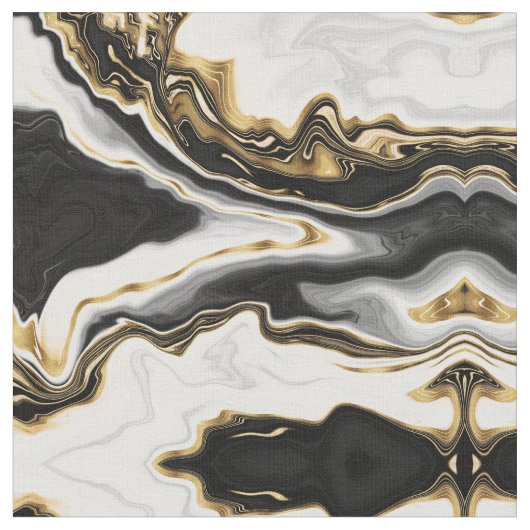 Modernes Gold-Marmorgemälde ästhetisch Stoff (Nahaufnahme)