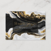 Modernes Gold-Marmorgemälde ästhetisch Visitenkarte (Vorderseite)