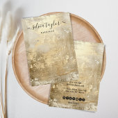 Modernes Gold Metal mit einfachem Earring Display Visitenkarte