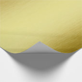 Modernes Gold Metallic Geschenkpapier (Ecke)
