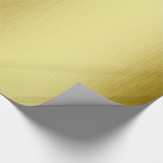 Modernes Gold Metallic Geschenkpapier (Ecke)