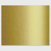 Modernes Gold Metallic Geschenkpapier (Flach)