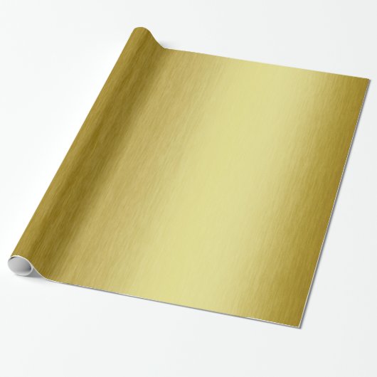 Modernes Gold Metallic Geschenkpapier (Ungerollt)