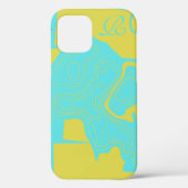 Modernes Gold Monogram Case-Mate iPhone Case (Rückseite)