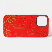 Modernes Gold Monogram Case-Mate iPhone Case Hülle (Rückseite (Horizontal))